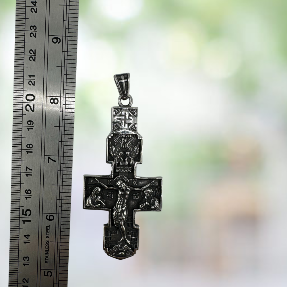 Stainless Steel Orthodox Cross Pendant w/o Chain Stainless Steel Orthodox Cross Pendant w/o Chain